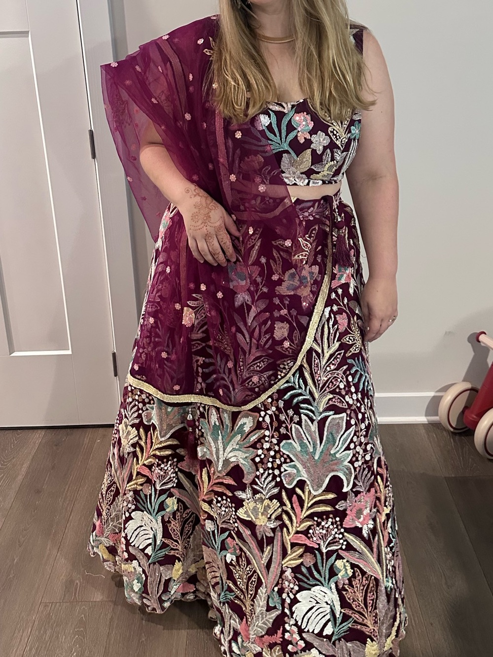 Embroidered lehenga
